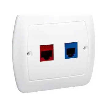 Elektrická zásuvka Telefonní zásuvka nástěnná Simon bílá