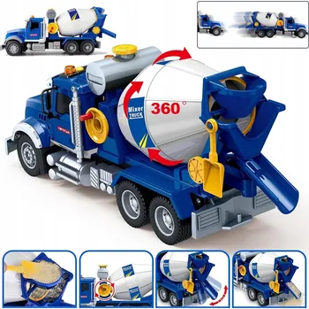 autíčko HRAČKA NÁKLADNÍ AUTO MÍCHAČKA NA BETON S KLIKOU SVĚTLA ZVUKY IDEÁLNÍ DÁREK