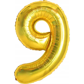 Balónek Fóliový balónek ČÍSLICE 9, 100 cm (40 palců) - narozeniny