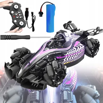 autíčko AUTO NA DÁLKOVÉ OVLÁDÁNÍ 2.4GHZ S DÝMEM, OTOČKA 360°, ZÁVODNÍ, VELKÉ 35CM