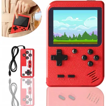 Herní konzole PŘENOSNÁ MINI RETRO HERNÍ KONZOLE S 500 HRY