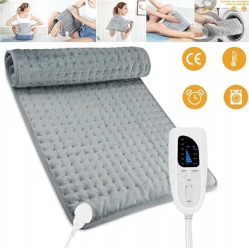 60X30 CM FLANELOVÁ VYHŘÍVACÍ PODLOŽKA DVOJITÝ TOPNÝ KABEL 75 W