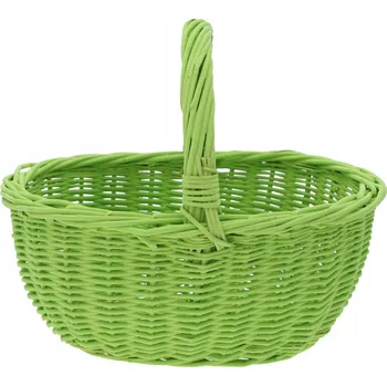 Nákupní košík Proutěný košík zelený 1 ks