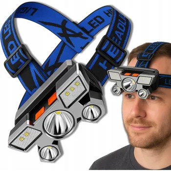 Čelovka Čelovka Przydasie.pl dobíjecí LED s USB nabíjením, černá