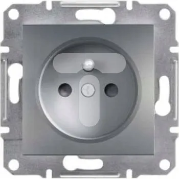 Elektrická zásuvka Elektrická Zásuvka Schneider Electric stříbrná