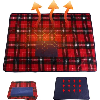 VYHŘÍVANÁ ELEKTRICKÁ DEKA 88X65CM USB 5W S REGULACÍ TEPLOTY