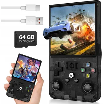 Herní konzole HERNÍ KONZOLE RETRO R36MAX 4.0" IPS 20000 HER 64GB POUZDRO USB NABÍJENÍ