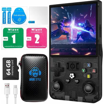 Herní konzole Retro Přenosná Mobilní Herní Konzole Retro 20000 Her 64GB Černá IPS 3,5"