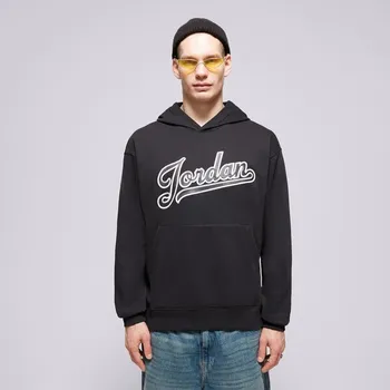 Pánská mikina Jordan Mikina S Kapucí M J Flt Mvp Flc Po 2 Černá L