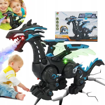 Figurka DINOSAURUS T-REX INTERAKTIVNÍ HRAČKA PRO DĚTI FIGURKA SVÍTÍ Chodítko