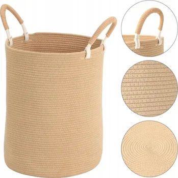 Koš na prádlo Volně stojící koš na prádlo Bedee 68 l, hnědý