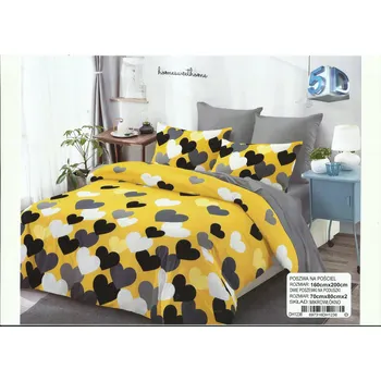 Povlečení RUI BANG - 3D Povlečení - 160x200 - 3dílné - KOSTKOVANÉ