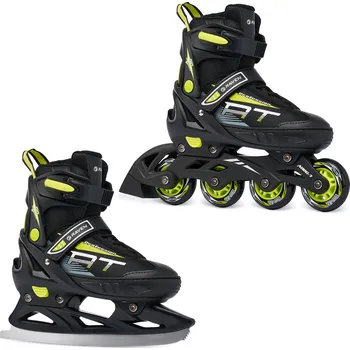RAVEN Kolečkové brusle 2v1 Raven Profession 38/42 ZELENÁ|ČERNÁ|ŽLUTÁ