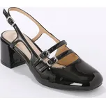 Slingback polobotky černá 37