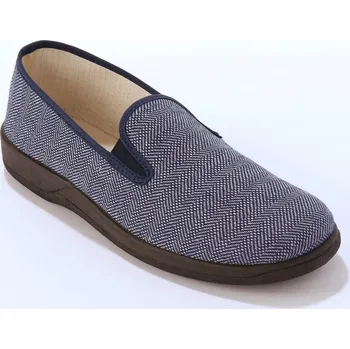 Dámské pantofle Domácí pantofle se ševronovým vzorem a postranními pruženkami modrá 43