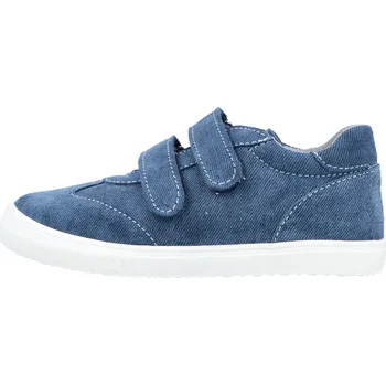 Dívčí polobotky Jonap kožené boty 053 SV modrá riflovina Velikost: 26