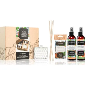 Osvěžovač vzduchu ACappella Warmest Fragrant Wishes osvěžovač vzduchu 200 ml + osvěžovač vzduchu 200 ml + vůně do auta a domácnosti 1 ks + aroma difuzér s náplní 100 ml