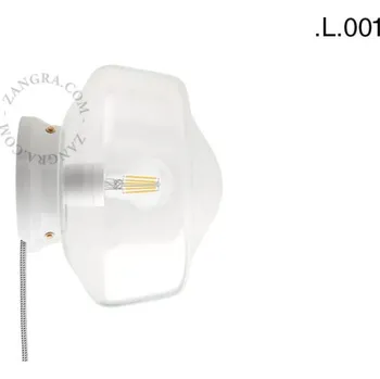 Lampička Bílé porcelánové stolní nebo nástěnné svítidlo CEDRIC L.001 - Zangra