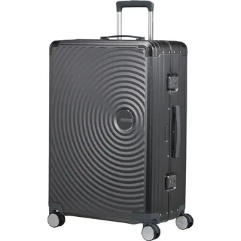 American Tourister Soundbox Alu spinner 78 cestovní kufr, Barva Brushed Anthracite 2849