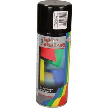 Barva ve spreji Wesco 140901E Sprej HOBBY akrylový lak černý lesk 400 ml