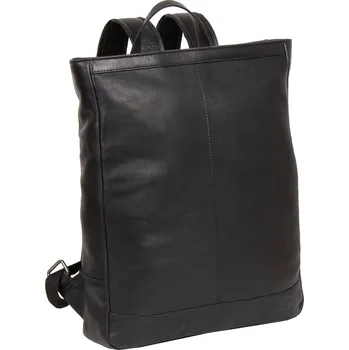 Městský batoh SendiDesign V-817 kožený batoh černý