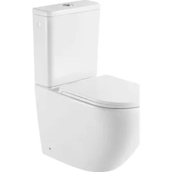 Klozet kielle Oudee WC kombi set s nádržkou a sedátkem softclose, Vortex Rimless, bílá