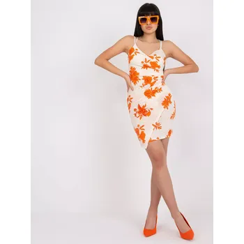 Dámské šaty Šaty DHJ SK 15876.35 oranžová jedna velikost