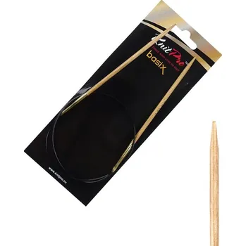 Nástroj na niť a příze Dřevěné kruhové jehlice Knitpro Basix Birch 60 cm 3,5 mm