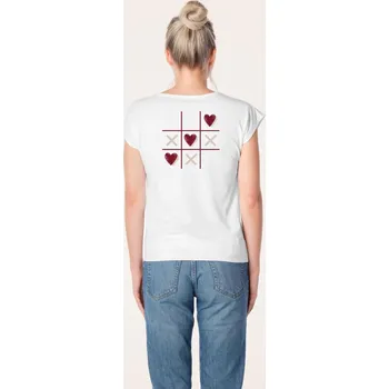 Dámské tričko CityZen - ALTA Dámské tričko bílé s potiskem Piškvorky&nbsp;38