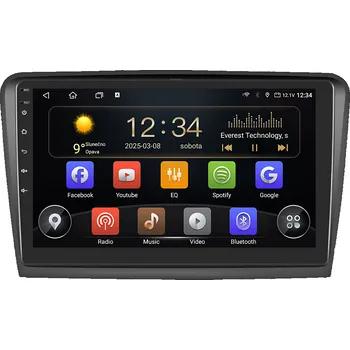 Autorádio T75-UN08/A7159 Isudar 2DIN autorádio T75-IEV09 Android, Škoda Superb II