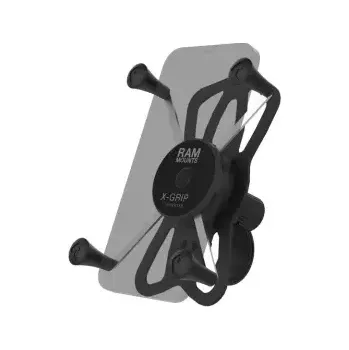 kompletní sada držáku pro velké telefony X-Grip s "Tough-Strap" stahovacím upínáním na řídítka, RAM Mounts