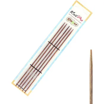 Nástroj na niť a příze Dřevěné ponožkové jehlice Ginger 15 cm 2 mm