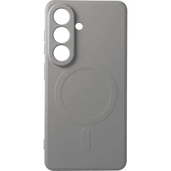 Náhradní kryt pro mobilní telefon Kryt Silikonový kryt Mag Cover s MagSafe Samsung Galaxy S26 Grey Titatnium