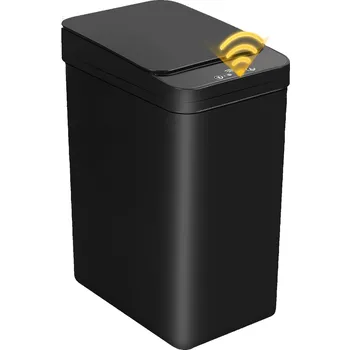Odpadkový koš Odpadkový Koš s senzorem 12L Bezdotykový Koupelnový Voděodolný Černý