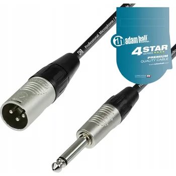 Audio kabel Kabel XLR - jack 6,3 mm Adam Hall K4MMP 1,5 m