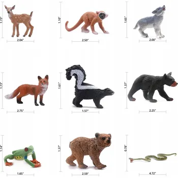 Figurka Sada 18 figurek lesních zvířat, mini
