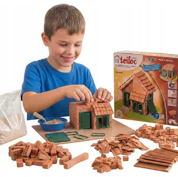 ostatní stavebnice Stavebnice Sada Brick Cihly Teifoc Dům s střešní taškou 200 dílků