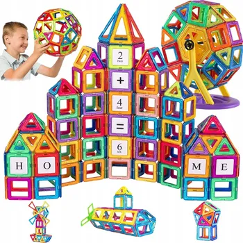 ostatní stavebnice Stavebnice – sada 180 dílků pro děti od 3 let, plastové