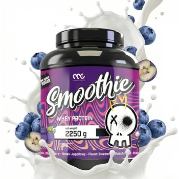 Protein Muscle Clinic Smoothie Whey 2250g Sladký Protein WPC 86% Bílkovin BORŮVKA