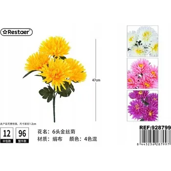 umělá květina Umělý Květ Pampeliška 40CM Žlutá Dekorace