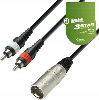 Audio kabel Kabel RCA - XLR Adam Hall K3YMCC 6 m