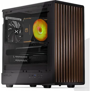 Stolní počítač Dřevěný PC ARGB Ryzen 7 5700X RX 6900 XT 32GB SSD 1TB WiFi6 BT5 W11