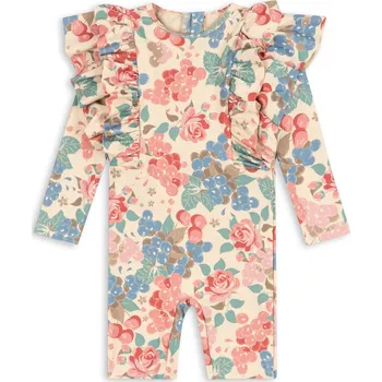 Kojenecký overall Konges Slojd - Koupací overal s volánky - BLOOMIEGRAPE Velikost: 6M