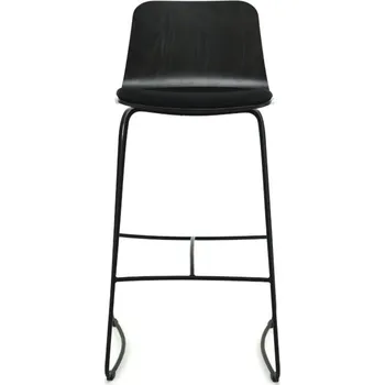 Barový stolek Barová židle HIPS BSTM-1802 buk / kov -Fameg - čalouněný sedák