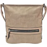 Tapple Velká světle hnědá kabelka a batoh 2v1 s texturou Hennie