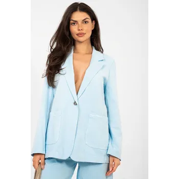 Dámské sako Blejzr IT MA FL7703.49 světle modrý jedna velikost