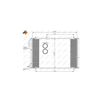 Motor automobilu Kondenzátor, klimatizace NRF 35836