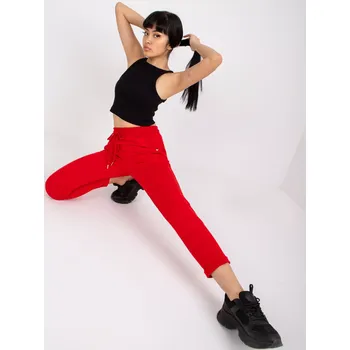 Dámské kalhoty Tepláky RV DR 7806.32 červená L