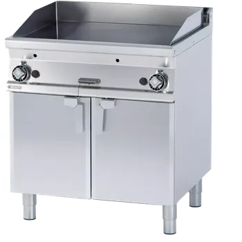 Kuchyňský gril Grilovací deska 76x51 plynová hladká s podestavbou | RM - FTL-78G