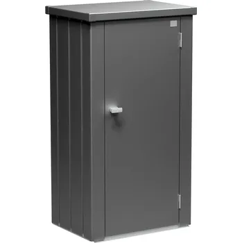 Zahradní úložný box Biohort Skříňka na terasu Julia® M , tmavě šedá metalíza (Originální úložný moderní prostor Biohort )